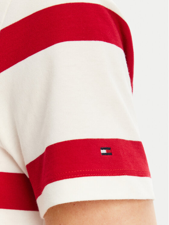 Tommy Hilfiger Tommy Hilfiger Футболка Script WW0WW45746 Écru Regular Fit