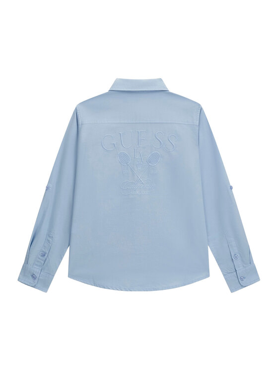 Guess Guess Hemd L6YH02 W2675 Blau Regular Fit
