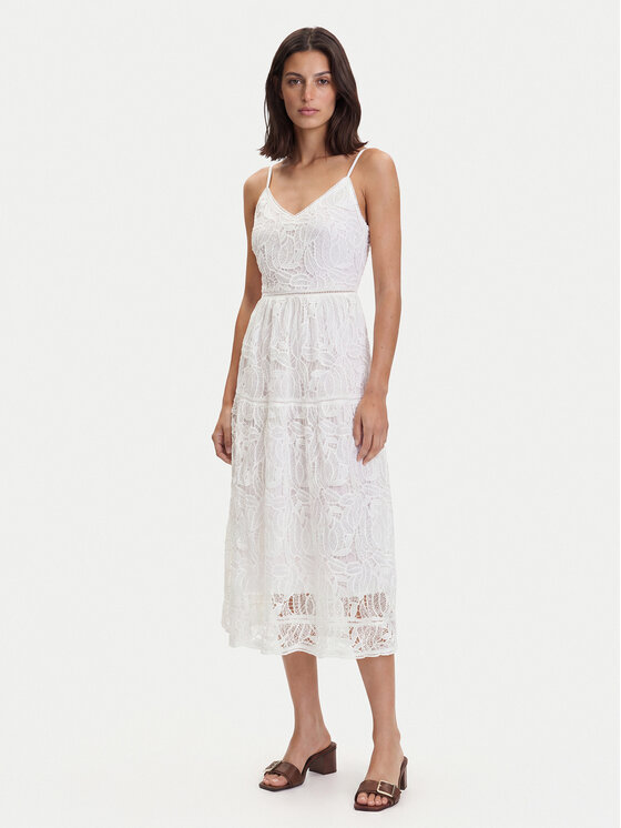 YAS YAS Лятна рокля Lifa 26037183 Бял Regular Fit
