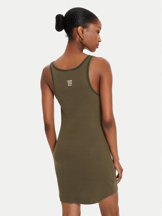 One Teaspoon One Teaspoon Letné šaty 26495C Zelená Slim Fit