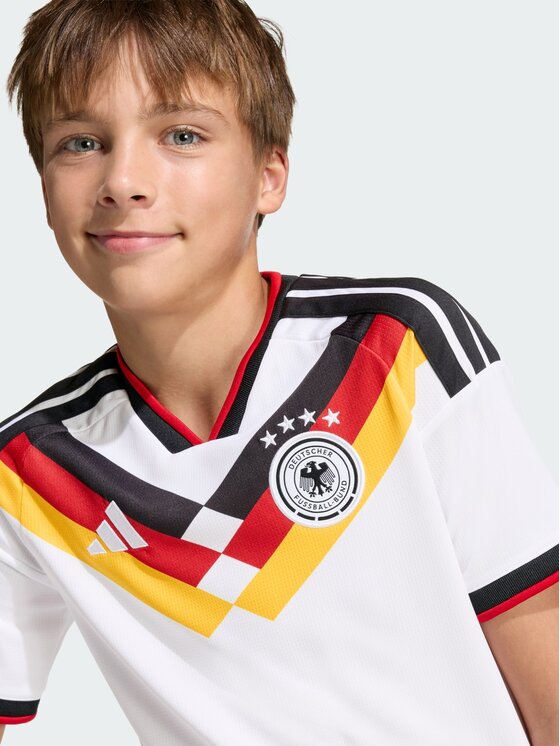 adidas adidas Koszulka techniczna Germany 26 Home Kids Jersey Biały Regular Fit