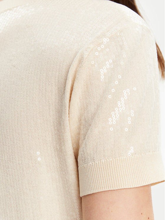 Guess Guess Sweter W5YR21 Z3E70 Écru Regular Fit