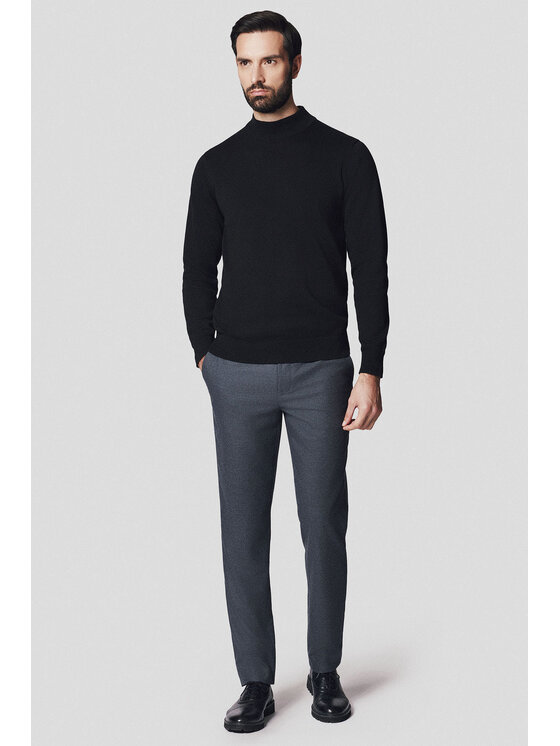 Lancerto Lancerto Sweter Svein SW073224000075 Czarny Regular Fit