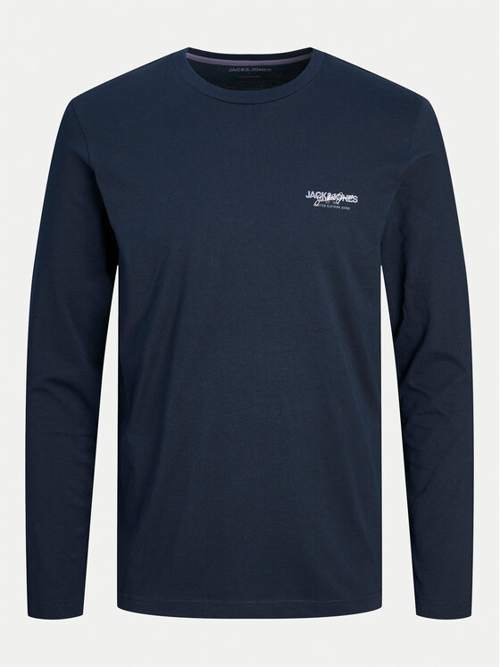 Jack&Jones Jack&Jones Majica z dolgimi rokavi Alvis 12259735 Mornarsko modra Standard Fit