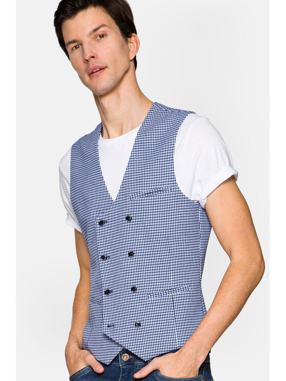 Lancerto Lancerto Kamizelka Quincy KA131122000005 Granatowy Regular Fit