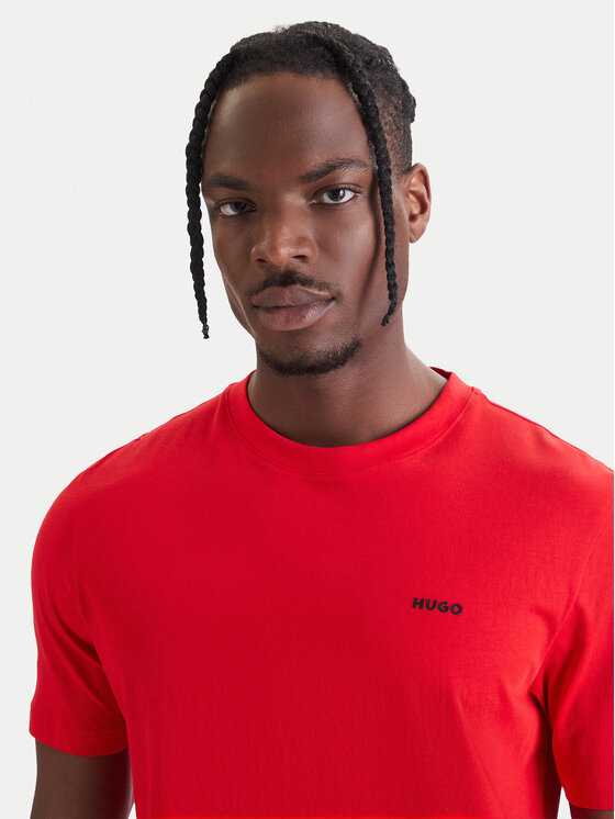 HUGO HUGO Póló Dero222 50466158 Piros Regular Fit