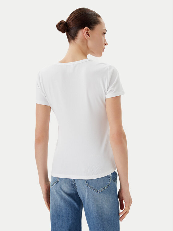 DKNY DKNY Póló P51H8APJ Fehér Regular Fit