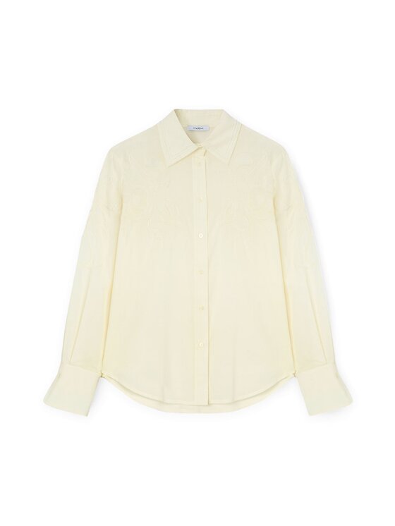 Motivi Motivi Camicia 5221Q000786N011 Bianco Regular Fit