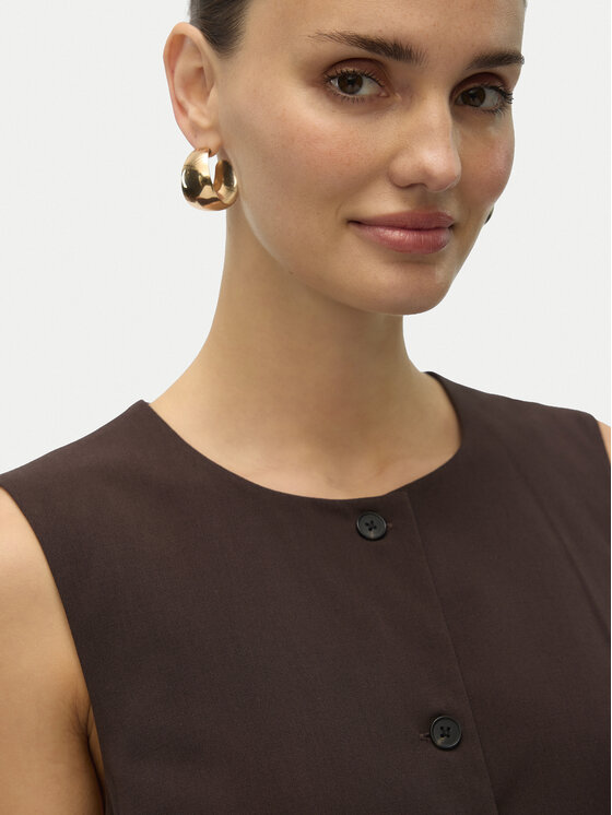 Vero Moda Vero Moda Елек Sigga 10336320 Кафяв Regular Fit