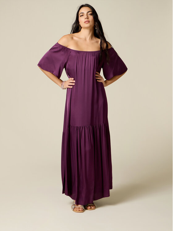Oltre Oltre Abito da sera 7003J000866N029 Viola Baggy Fit