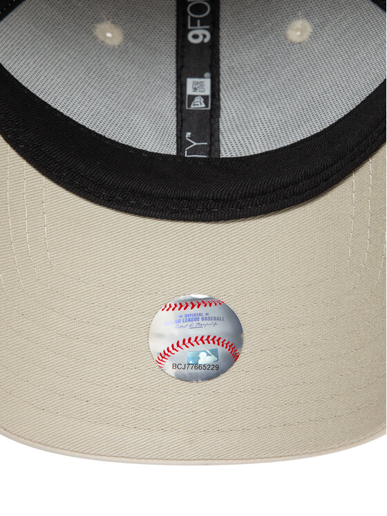 New Era New Era Шапка с козирка New York Yankees Crinkled Pu 9Forty 60595393 Екрю