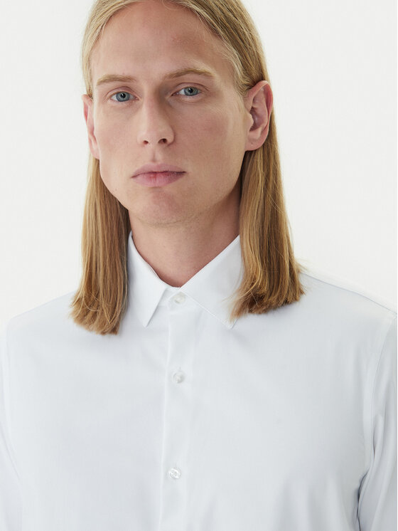 Calvin Klein Calvin Klein Риза LV019EU025 Бял Slim Fit