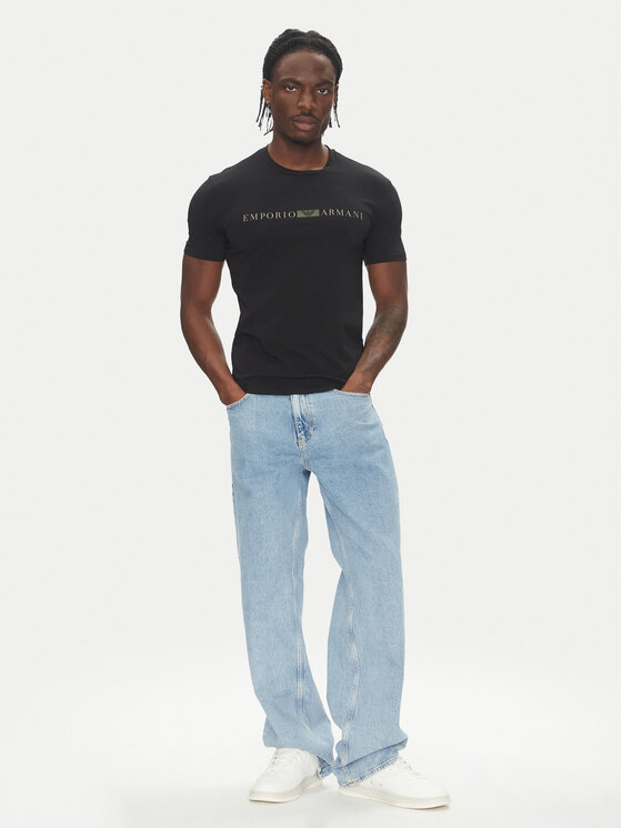 Emporio Armani Underwear Emporio Armani Underwear Marškinėliai EM000379 AF10774 UC001 Juoda Slim Fit