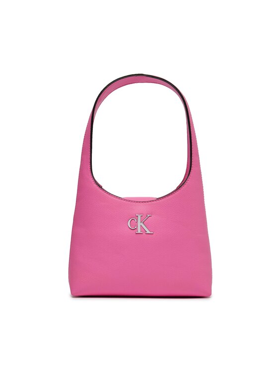 Geantă Calvin Klein Jeans Minimal Monogram Shoulder Bag K60K610843 Roz
