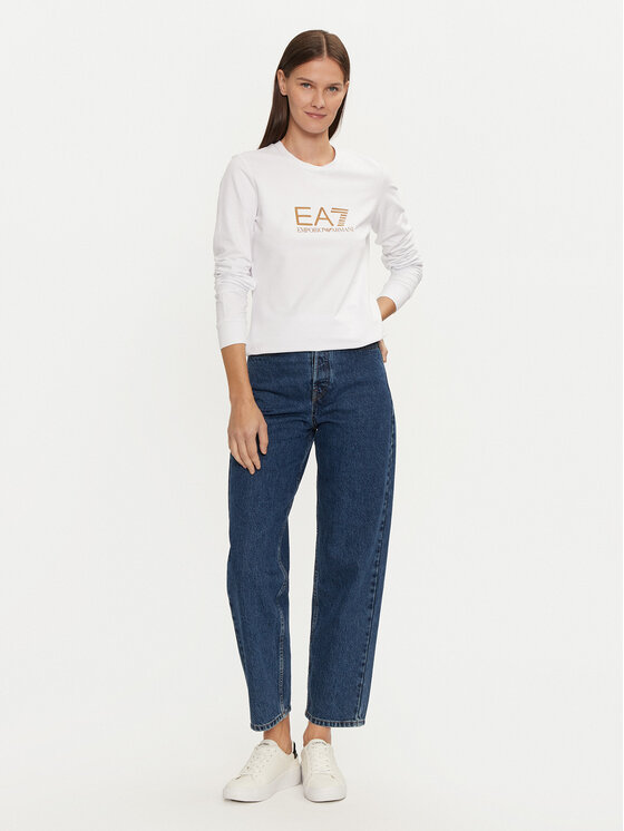 EA7 Emporio Armani EA7 Emporio Armani Bluza 8NTM35 TJTXZ 0186 Biały Regular Fit