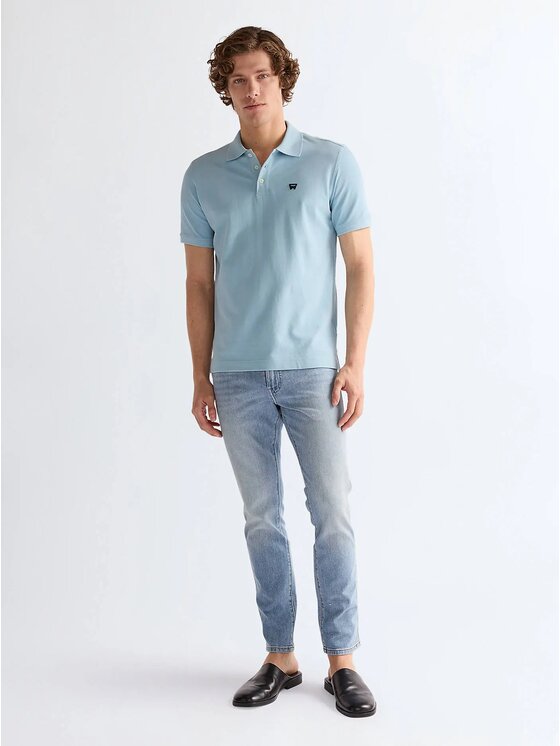 Wrangler Wrangler Jeansy LARSTON Niebieski Slim Fit