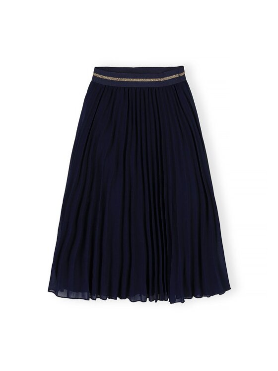 minoti minoti Spódnica plisowana 32SKIRT151 Granatowy Regular Fit