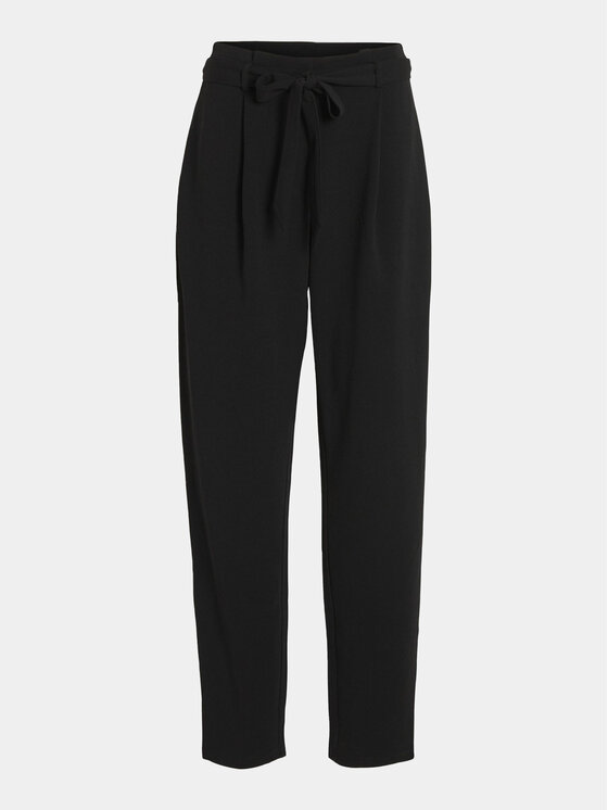 Vila Vila Kalhoty z materiálu Clava 14100197 Černá Straight Fit