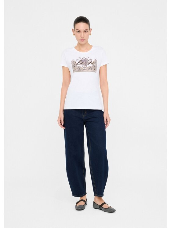 Liu Jo Liu Jo T-shirt MF5456JS923P9172 Bianco Regular Fit