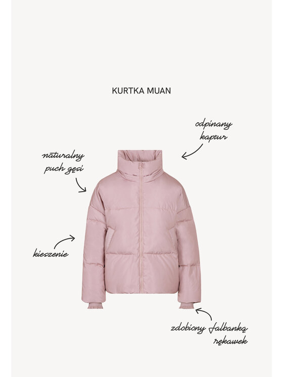 BIZUU BIZUU Vatovaná bunda MUAN Růžová Standard Fit