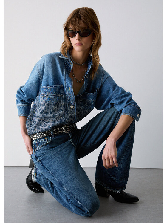Liu Jo Liu Jo Kurtka jeansowa UF6197D037379112 Niebieski jasny Loose Fit