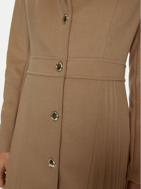 Rinascimento Rinascimento Płaszcz przejściowy CFC0121913003 Beżowy Regular Fit