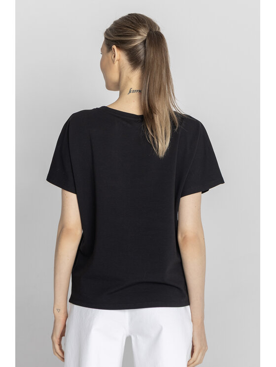 Deni Cler Milano Deni Cler Milano T-Shirt T-DC-T211-F2-10-90-1 Czarny Regular Fit