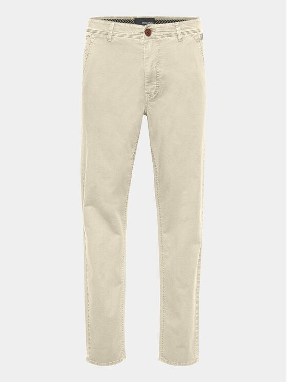 Blend Chino nohavice 20716448 Béžová Slim Fit