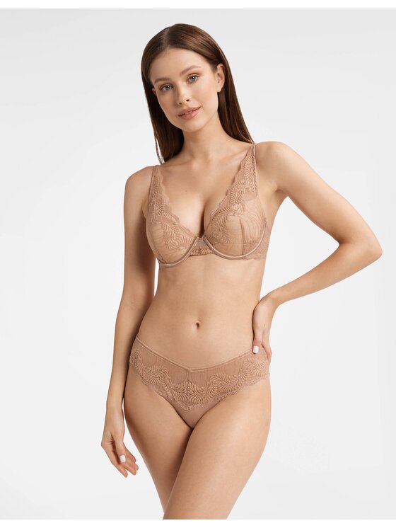 Esotiq Esotiq Biustonosz push-up 40556 Brązowy