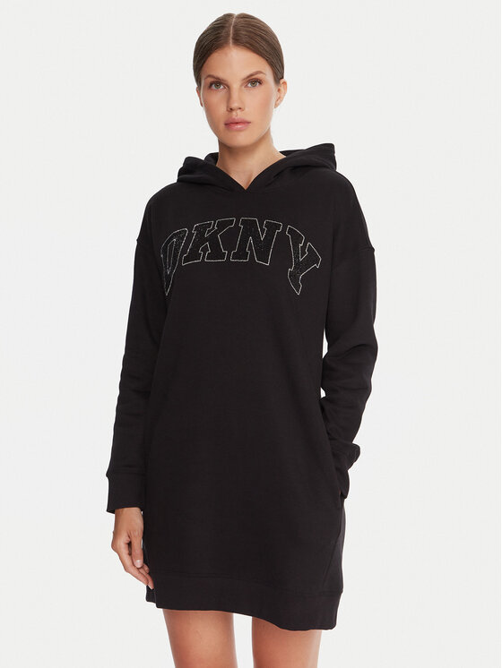 DKNY Sport DKNY Sport Každodenní šaty DP5D4917 Černá Regular Fit