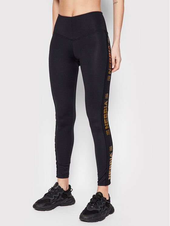 NEBBIA NEBBIA Leggings Gold Classic 801 Crna Slim Fit