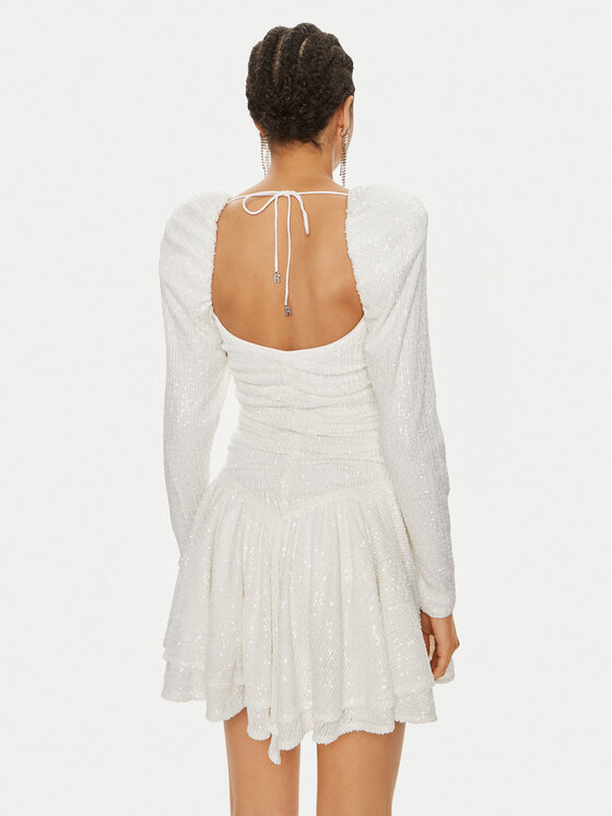 ROTATE ROTATE Coctailkleid 112162857 Écru Regular Fit