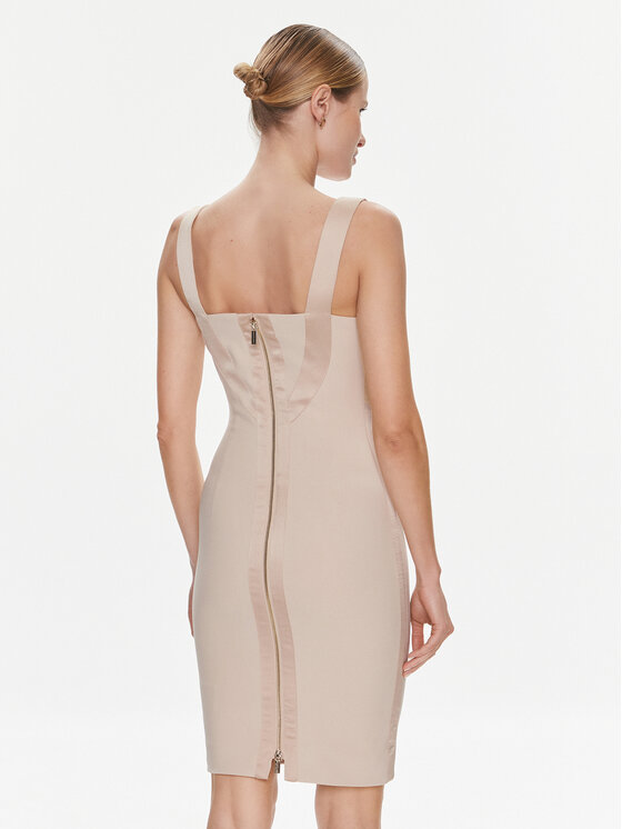 Marciano Guess Marciano Guess Koktejlové šaty Karen 4RGK13 6869Z Béžová Bodycon Fit