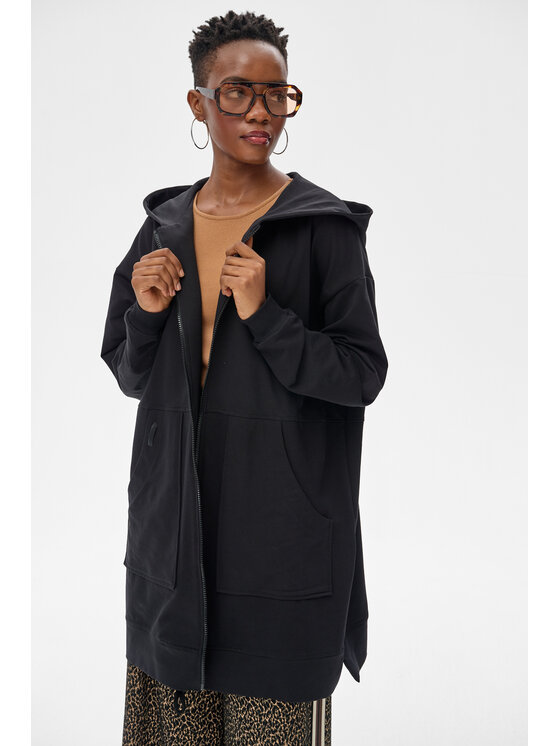 blue shadow blue shadow Bluza Dozi Czarny Regular Fit