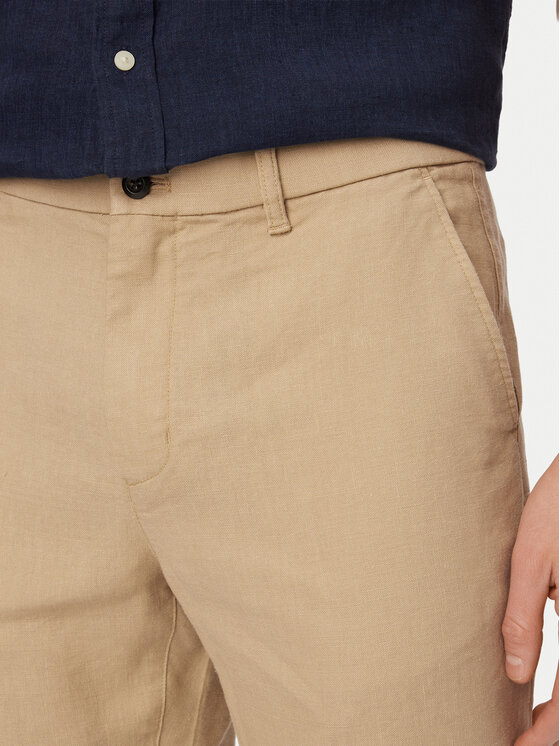 Tommy Hilfiger Tommy Hilfiger Chino hlače Denton MW0MW42337 Khaki Straight Fit