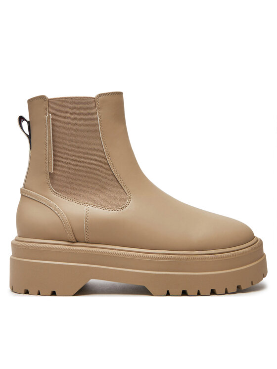 Tommy Hilfiger Tommy Hilfiger Klassische Stiefeletten Chelsea FW0FW08162 Beige