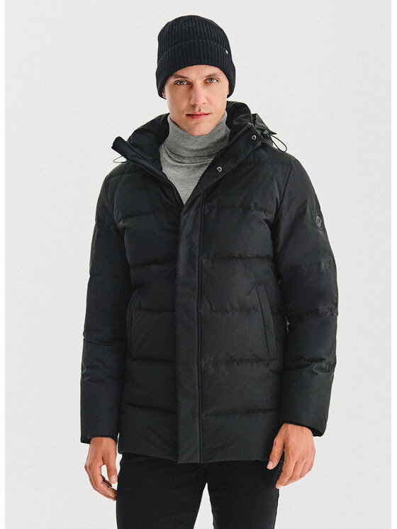 Pako Lorente Pako Lorente Kurtka puchowa P25WN-5X-012 Czarny Classic Fit