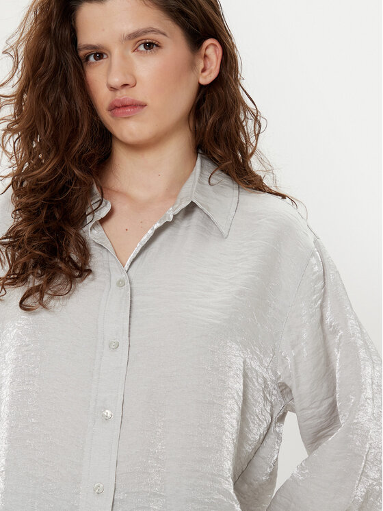 Tom Tailor Denim Tom Tailor Denim Camicia 1044207 Grigio chiaro Regular Fit