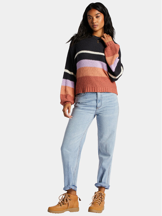 Billabong Billabong Sveter Seeing Double Swtr ABJSW00152 Fialová Regular Fit