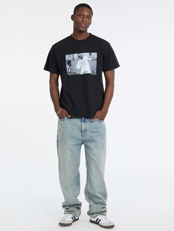Guess Jeans Guess Jeans T-Shirt 180061 Černá Classic Fit