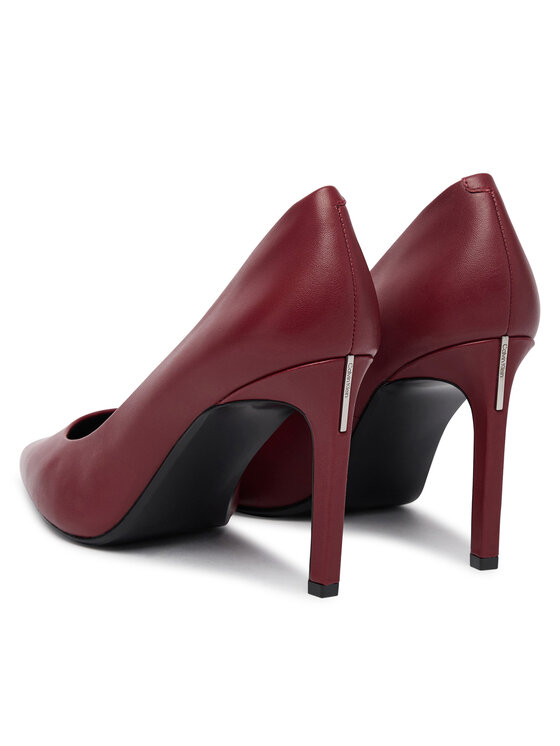 Calvin Klein Calvin Klein Čevlji z visoko peto Ess Stiletto 90 HW0HW02608 Bordo rdeča