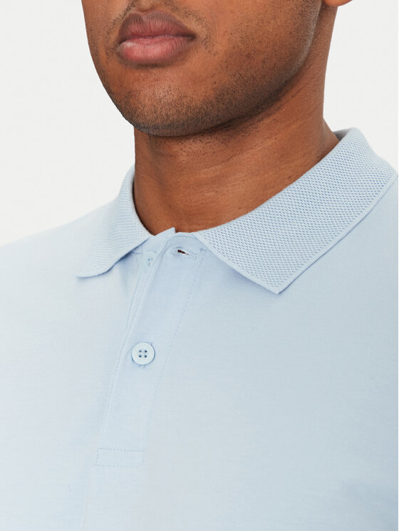 Jack & Jones Jack & Jones Tricou polo Jaxon 12268227 Albastru celest Regular Fit