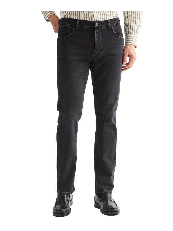 Wrangler Wrangler Jeansy 112386853 Czarny Straight Fit