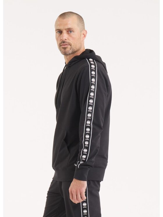 PITBULL PITBULL Bluza Bluza męska z kapturem TAPE NUGGET XL Czarny Regular Fit