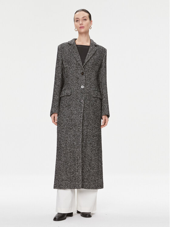 MVP Wardrobe MVP Wardrobe Villane mantel Spiga MVPI3CP017.0PN0052 Must Slim Fit