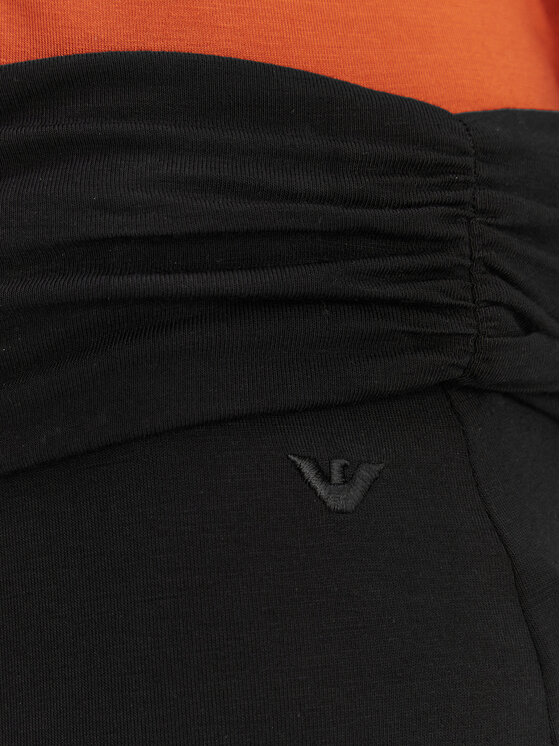 Emporio Armani Emporio Armani Kalhoty z materiálu EW004075 AF20240 UC001 Černá Regular Fit