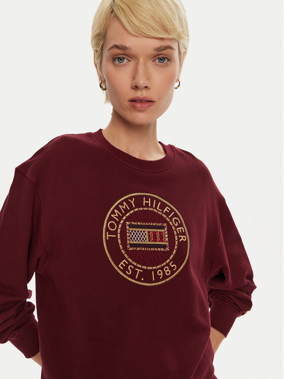 Tommy Hilfiger Tommy Hilfiger Felpa Nautical WW0WW42891 Bordeaux Regular Fit