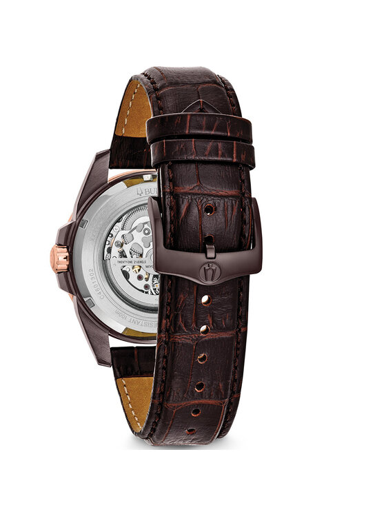 Bulova bulova Zegarek 98A165 Brązowy