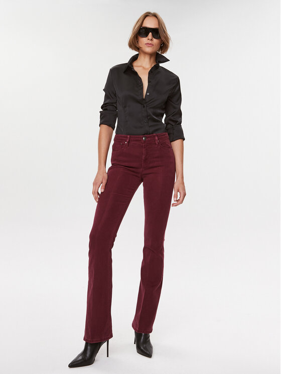 Guess Guess Сорочка Fernanda W3BH66 WFQC2 Чорний Slim Fit