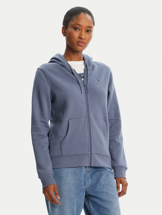 Tommy Jeans Bluza Flag DW0DW19729 Niebieski Regular Fit